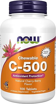 Supplément minéral now, vitamine c-500, protection antioxydante*, saveur cerise et baie, 100 pastilles à croquer. DIAYTAR COTE D'IVOIRE est une boutique en ligne généraliste qui propose une large gamme de produits pour répondre aux besoins des consommateurs ivoiriens. Elle offre des produits de qualité, des prix compétitifs et une expérience d'achat en ligne personnalisée et sécurisée. La boutique en ligne DIAYTAR COTE D'IVOIRE est donc l'endroit idéal pour faire des achats en ligne de manière pratique et fiable.