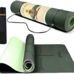 Tapis de yoga écologique antidérapant double couche durable