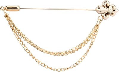 Badge de scout doré de la chevalerie pour hommes avec broche à chaîne