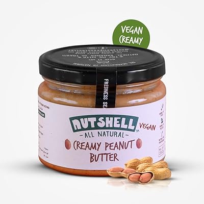 Beurre de cacahuète nuchill doux et sain, sans produits laitiers | ingrédients entièrement