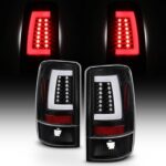 Feux stop arrière led gauche et droit en forme de c pour chevrolet