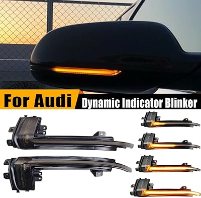 Clignotant de rétroviseur latéral dynamique, indicateur led pour audi a3 8p b8.5 a4
