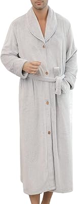Peignoir en peluche pour hommes, manteau de maison long boutonné doux, col chaud d'hiver, coupe ample, robe plumeau en polaire spa avec poche. En tant que boutique en ligne leader, DIAYTAR COTE D'IVOIRE propose une sélection immense de produits allant de l'électronique à la mode, en passant par les produits alimentaires et les accessoires pour la maison. Les clients peuvent profiter de prix compétitifs et de promotions régulières, ainsi que d'un service client efficace. DIAYTAR COTE D'IVOIRE se distingue par sa qualité de service et sa confiance avec ses clients.