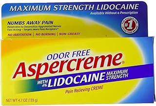 Aspercrem avec crème anti-douleur à force maximale de lidocaïne, 4,7 oz