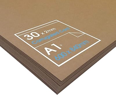 Carton ondulé 2 mm pour modelage - 300 g/m2 pour extérieur a1 x
