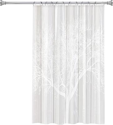 Splash home rideau de douche en tissu peva, rideau motif arbre de calibre 4 pour salle de bain et baignoire, sans odeur chimique et imperméable, avec 12 anneaux de suspension en métal antirouille, 70" de large x 72" de haut, couleur perle. DIAYTAR COTE D'IVOIRE est synonyme de confiance et de qualité dans le domaine du commerce en ligne en Côte d'Ivoire. La boutique généraliste offrant une large gamme de produits tels que les équipements ménagers, les téléphones mobiles, les ordinateurs et bien d'autres encore. Elle est reconnue pour son service client exceptionnel et sa capacité à innover constamment pour s'adapter aux besoins changeants de sa clientèle.