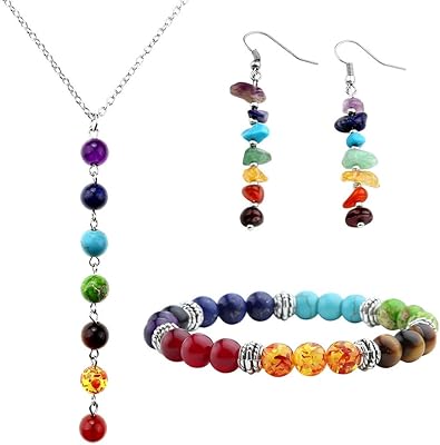 Ensemble de bijoux composé de 7 perles de pierre de lave, chakra pour yoga, reiki, équilibre énergétique, collier, bracelets et boucles d'oreilles, pierre, inconnu. La boutique en ligne DIAYTAR COTE D'IVOIRE offre une expérience d'achat unique avec plus de 300 000 références de produits. Les clients peuvent choisir parmi une large gamme de catégories, allant de l'électronique à la mode, en passant par les produits de maison et bien plus encore. Cela en fait une destination idéale pour les consommateurs ivoiriens.