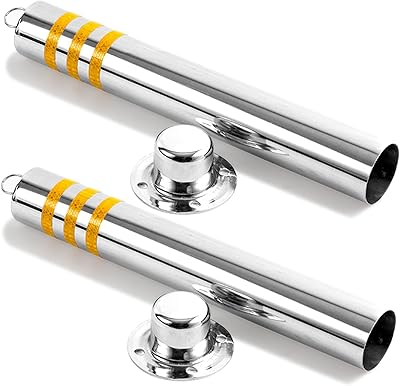 Pack de 2 bornes de stationnement avec cadenas, borne en acier inoxydable avec bandes réfléchissantes, marqueurs d'allée réfléchissants pour usage commercial ou privé. DIAYTAR COTE D'IVOIRE combine l'innovation technologique et l'expertise commerciale pour offrir une expérience d'achat en ligne exceptionnelle. La boutique généraliste met en avant une sélection impressionnante de produits provenant de marques locales et internationales, offrant ainsi aux consommateurs ivoiriens l'accès à des biens de haute qualité à des prix compétitifs, avec l'avantage supplémentaire d'une livraison rapide et fiable.