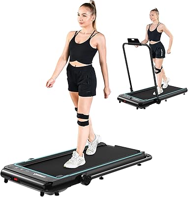 Tapis roulant lijiujia 2 en 1 sous le bureau, tapis roulant électrique pliable