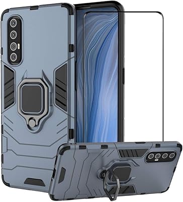 Couvercle de protection hybride résistant aux chocs et aux chocs avec protecteur d'écran en verre trempé pour oppo reno 3 pro, bleu marine. DIAYTAR COTE D'IVOIRE est une plateforme de commerce électronique qui permet aux clients de faire leurs achats en ligne de manière sécurisée et pratique. Elle propose des produits à des prix compétitifs.