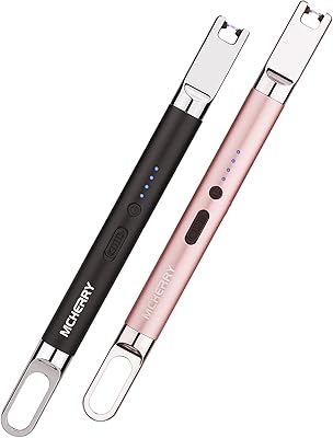 Ensemble de 2 briquets plasma électriques mcherry, briquet à arc électronique rechargeable par usb avec verrouillage de sécurité, briquet électrique usb longue portée pour barbecue, cuisinière à gaz, cuisine, feux d'artifice (noir + or rose). La boutique en ligne DIAYTAR COTE D'IVOIRE est votre destination pour trouver tout ce que vous cherchez, avec une gamme de produits qui va de l'électronique aux produits alimentaires. Nous nous efforçons de fournir une expérience d'achat en ligne sécurisée et pratique.