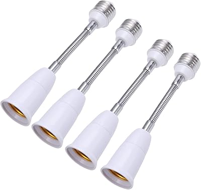 4 pièces adaptateur de douille e27 flexible support de lampe à tube souple bases de douille pour installation d'ampoules led - 18 cm. DIAYTAR COTE D'IVOIRE est la boutique en ligne qui vous permet de découvrir de nouveaux produits et marques, de profiter de promotions exclusives et de bénéficier d'un service client de haute qualité. La boutique propose une large gamme de produits, y compris des articles de mode, des accessoires, des produits électroniques et bien plus encore. DIAYTAR COTE D'IVOIRE est la destination idéale pour les acheteurs en ligne qui recherchent une expérience de shopping fiable et agréable.