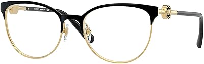 Versace medusa ve 1271 monture de lunettes en émail pour femme, noir, taille