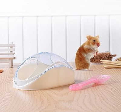 Baignoire golsky avec pelle pour hamsters, souris et autres petits animaux
