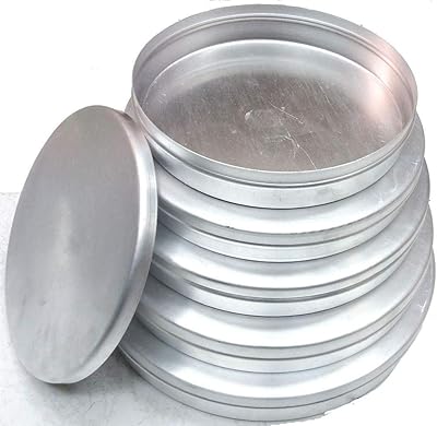 Plaque à pâtisserie circulaire en aluminium avec couvercle pour faire du kunafa au