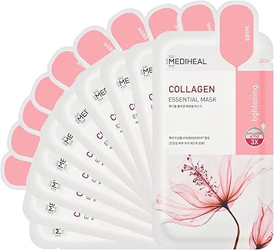 Mediheal official best korean sheet mask - masque facial essentiel au collagène 10
