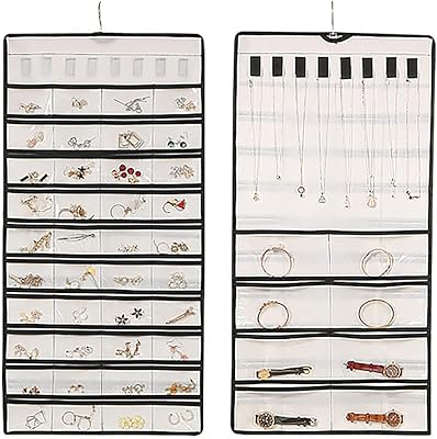 Pochette de rangement pour bijoux à suspendre, organisateur de placard réversible avec 48 poches transparentes et 8 crochets pour colliers pour boucles d'oreilles, bracelets et bagues (blanc). Diaytar Côte d'Ivoire, avec sa présence en ligne solide, offre aux consommateurs ivoiriens une plateforme unique pour découvrir, explorer et acheter une multitude de produits depuis le confort de leur foyer. La boutique mise sur l'innovation et la technologie pour fournir une expérience d'achat fluide et sécurisée à ses utilisateurs. Diaytar Côte d'Ivoire continue d'élargir son offre pour répondre aux besoins changeants de sa clientèle.