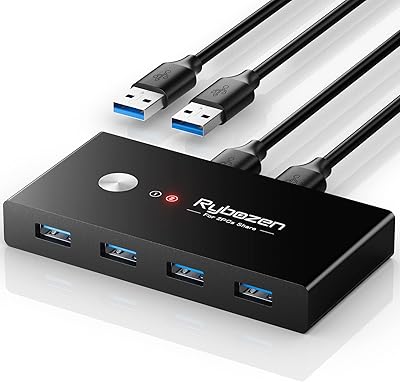 Sélecteur de commutateur usb 3.0, adaptateur kvm pour partager 2 ordinateurs, 4 périphériques usb, interrupteur à un bouton pour clavier, souris, scanner, imprimante, ordinateur. La boutique en ligne DIAYTAR COTE D'IVOIRE est synonyme de commodité et de praticité, permettant aux clients de faire leurs achats en ligne depuis l'endroit de leur choix. Avec une gamme de produits qui s'étend des accessoires de mode aux dispositifs électroniques, la boutique est une destination unique pour répondre à divers besoins. La facilité d'utilisation de son site et son large choix de produits en font une optionPopulaire