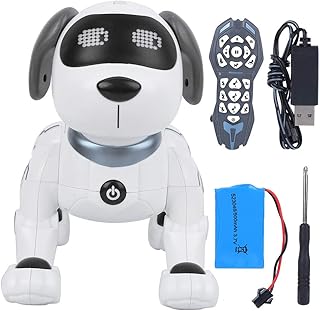 Chien robot télécommandé rc interactif intelligent marche danse robot programmable chiot jouets animaux électroniques avec lumière et son pour enfants garçons filles. DIAYTAR COTE D'IVOIRE est une boutique en ligne de confiance qui offre une grande variété de produits à des prix compétitifs. Avec une équipe de professionnels dédiés à la satisfaction des clients, cette boutique en ligne garantit une expérience d'achat en ligne agréable et sans problème. Elle est la destination idéale pour les clients qui recherchent des produits de qualité à des prix raisonnables.