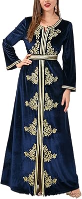 Robes hakia pour femmes automne hiver, robe caftan brodée en velours à manches longues avec ceinture et ourlet fendu, abaya islamique dubaï, couleur marine. DIAYTAR COTE D'IVOIRE, la boutique en ligne généraliste leader en Côte d'Ivoire, propose plus de 300 000 références pour répondre à tous vos besoins. Avec une large gamme de produits, nous sommes votre partenaire idéal pour faire vos achats en ligne. Naviguez sur notre site web pour découvrir nos promotions et nos offres exclusives.