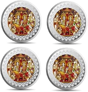 Pièce d'argent diwali, pièce ram darbar pour diwali pujan diwali, coffret cadeau