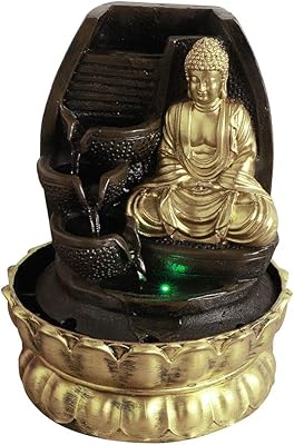 Fontaine d'eau intérieure en cascade feng shui avec lumières led, méditation de relaxation de bouddha pour bureau, maison, chambre à coucher, décoration de bureau (2). DIAYTAR COTE D'IVOIRE est la boutique en ligne idéale pour ceux qui cherchent à économiser du temps et de l'argent. Avec sa sélection massive de produits et ses promotions régulières, vous pouvez trouver des offres incroyables sur des produits de tous les jours. De plus, la boutique en ligne offre une assistance client de qualité pour aider les clients à résoudre tout problème qu'ils pourraient rencontrer.