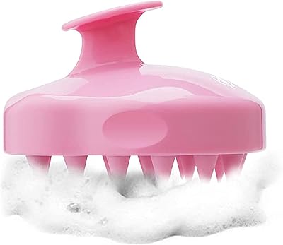 Brosse à shampoing de massage du cuir chevelu kleance, brosse en silicone flexible