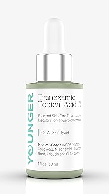 Acide topique tranexamique plus jeune 5 %, plus acide kojique, racine de réglisse niacinamide, arbutine et chlorophylle traitement de soin du visage et de la peau pour la décoloration, l'hyperpigmentation 1 oz. La boutique en ligne DIAYTAR COTE D'IVOIRE est une plateforme de commerce électronique qui propose une large gamme de produits pour les particuliers et les professionnels. Avec plus de 300 000 références de produits, la boutique est en mesure de répondre aux besoins de tous les clients, quels que soient leurs intérêts ou leurs besoins. La boutique est également connue pour son service client de haute qualité.