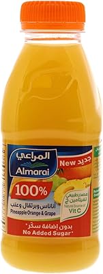 Jus d'ananas, d'orange et de raisin frais sans sucre ajouté d'almarai arabie saoudite