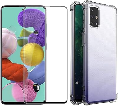 Coque de protection transparente margoun avec protection d'écran pour téléphone portable samsung galaxy