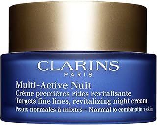 Crème de nuit multi-active clarins - peau normale à mixte pour femme, 1,6