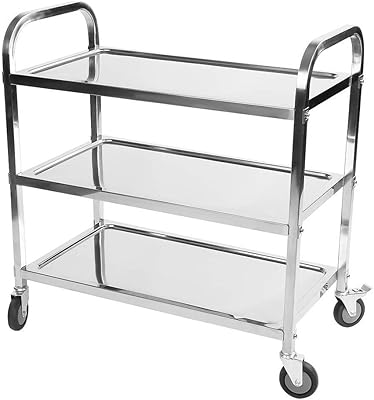 Chariot de rangement à 3 couches en acier inoxydable avec roulettes duan hai rong. DIAYTAR COTE D'IVOIRE est une boutique en ligne généraliste proposant plus de 300 000 références. Elle offre une grande variété de produits pour répondre aux besoins de ses clients. C'est la boutique en ligne leader en Côte d'Ivoire.