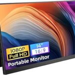 Moniteur de jeu portable externe fhd 1080p ips de 14 pouces avec port