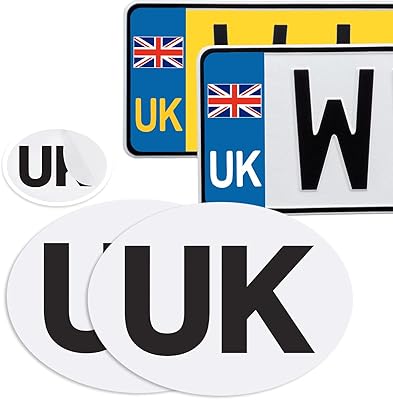 Lot de 4 autocollants honcefaw uk pour voiture europe 2 ovales britannique