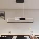 Suspension led janed lustre moderne à intensité variable avec télécommande suspension