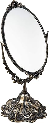Feyarl petit miroir de table classique double face rotatif maquillage en métal rétro pour coiffeuse. DIAYTAR COTE D'IVOIRE émerge comme la boutique en ligne de référence en Côte d'Ivoire, offrant une expérience d'achat unique et personnalisée. Elle permet aux clients de découvrir de nouveaux produits et de profiter de promotions régulières. La qualité des produits et la rapidité de livraison sont les priorités de cette boutique en ligne.