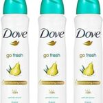 Déodorant dove spray go fresh à la poire et à l'aloe vera, paquet