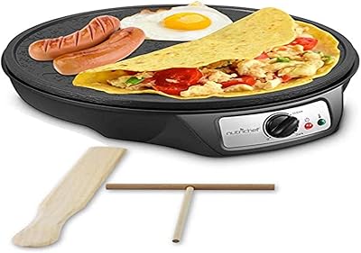Plaque chauffante antiadhésive nutrichef en aluminium de 12 pouces avec voyants led et contrôle de température réglable - spatule en bois et diviseur de pâte inclus pcrm12eu, noir. La boutique en ligne DIAYTAR COTE D'IVOIRE déploie une offre large et variée, allant des dernières tendances de la mode aux équipements électroniques de pointe, en passant par des produits de soin et d'hygiène. Cette diversité rend DIAYTAR COTE D'IVOIRE particulièrement utile aux consommateurs ivoiriens qui cherchent à acquérir différents produits sans avoir à naviguer entre plusieurs sites. C'est donc plus que jamais un pôle d'attraction pour les acheteurs en ligne.