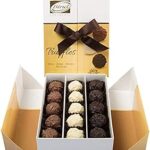 Ensemble de truffes au chocolat bend coffret cadeau doré 10