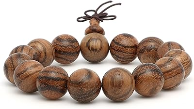Bracelet de perles en bois de 15 mm bracelet bouddhistes faites à la main