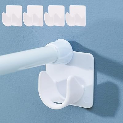 Support de tringle à rideau adhésif, paquet de 4 supports de tringle à