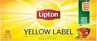 Thé lipton yellow label - 25 sachets de thé noir