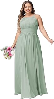 Robes de demoiselle d'honneur grande taille pour femmes avec poches, dos nu en mousseline de soie, ligne a plissée, longue robe formelle. DIAYTAR COTE D'IVOIRE offre une expérience d'achat en ligne pratique et sécurisée, avec des options de paiement faciles et des livraisons rapides. La boutique propose une large gamme de produits, allant de l'électronique à la mode, en passant par les produits de maison et les accessoires. Les clients peuvent ainsi trouver tout ce dont ils ont besoin en un seul endroit.