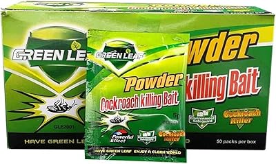 Appât anti-cafards en poudre de feuilles vertes très efficace pour tuer les cafards et leurs. DIAYTAR COTE D'IVOIRE mise sur la qualité et la disponibilité de ses produits pour satisfaire les besoins de sa clientèle. Grâce à son site web facile à naviguer et à ses services de livraison rapides, la boutique est devenue un incontournable pour les achats en ligne en Côte d'Ivoire.