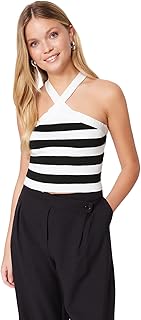 Chemise chemisier en tricot basique à col licou pour femme trendyol (paquet de 1). En tant que leader du marché de l'e-commerce en Côte d'Ivoire, DIAYTAR COTE D'IVOIRE met l'accent sur la satisfaction du client et offre un service client personnalisé pour répondre à leurs besoins spécifiques. La boutique en ligne dispose d'une équipe de support dédiée qui est toujours prête à aider les clients en cas de besoin. Avec sa large sélection de produits et son service de livraison rapide, DIAYTAR COTE D'IVOIRE est la destination idéale pour les achats en ligne.