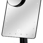 Miroir de maquillage avec lumières et 20 led lumineuses grand écran