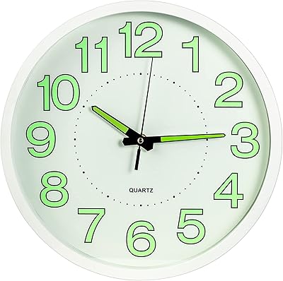 Horloge murale silencieuse moistar sans tic-tac lumineuse de 12 pouces. DIAYTAR COTE D'IVOIRE se démarque par son engagement à offrir les meilleurs prix et les meilleures promotions. Découvrez les dernières tendances et bénéficiez d'offres exclusives.