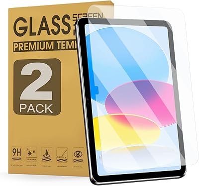 Zenreich [pack de 2] protecteur d'écran pour ipad 10,9 pouces 10e génération 2022