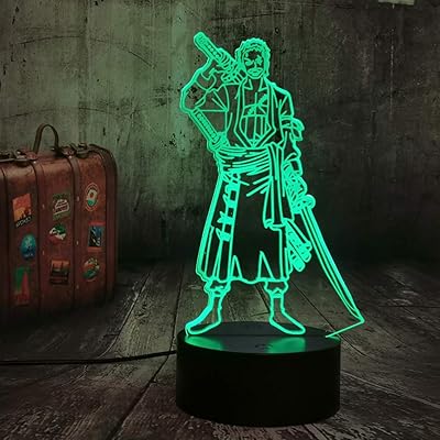 Lampe de table à langer, une pièce roronoa zoro led veilleuse avec 7 couleurs changeantes, lampe de table de chevet lampara zoro de style anime japonais. DIAYTAR COTE D'IVOIRE est une destination de shopping en ligne de confiance pour les consommateurs ivoiriens, proposant une collection exhaustive de produits allant des produits électroniques aux vêtements et accessoires. La boutique mise sur l'innovation et la qualité pour offrir aux clients une expérience d'achat unique et mémorable. Grâce à son système de paiement sécurisé et ses options de livraison flexibles, DIAYTAR COTE D'IVOIRE facilite l'expérience d'achat en ligne pour tous.