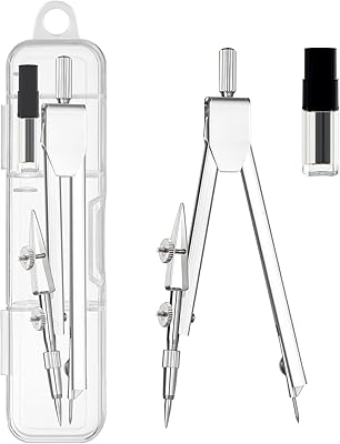Ensemble de boussole en métal pour étudiant pour la géométrie avec recharges de crayon supplémentaires, boussole mathématique, outil de dessin de boussole, boussole d'étudiant, boussole pour fournitures scolaires, de bureau et de travail du bois (2). DIAYTAR COTE D'IVOIRE, leader du marché en ligne en Côte d'Ivoire, offre une sélection de produits exceptionnelle et un service client de haute qualité. Avec plus de 300000 références, vous trouverez facilement ce que vous cherchez.